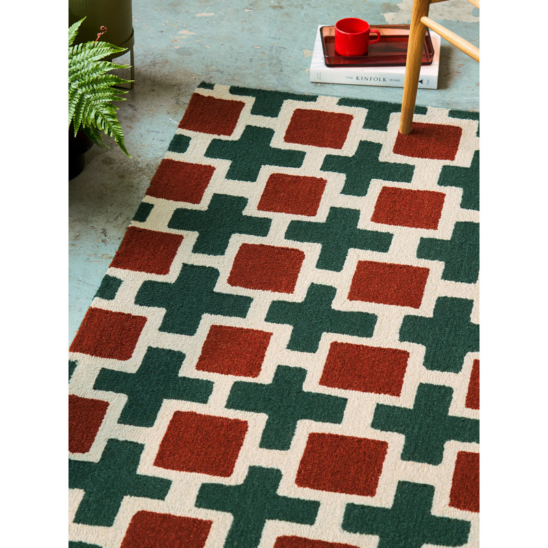 SCI Hatch Rust 124903 250X350, Rectangle 5'3" x 7'7"