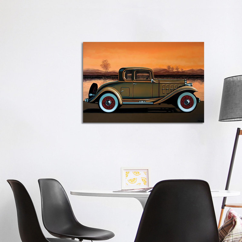 Buick 96 S Coupe 1932 1 Piece Wrapped Canvas Wall Art