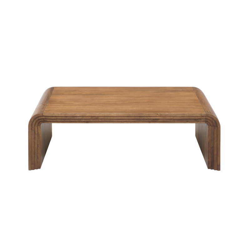 Table basse en bois de manguier massif Palencia, naturel