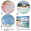 Green Tropical Beach Escape I - Coastal Tropical Multipanel Wall Art Canvas
