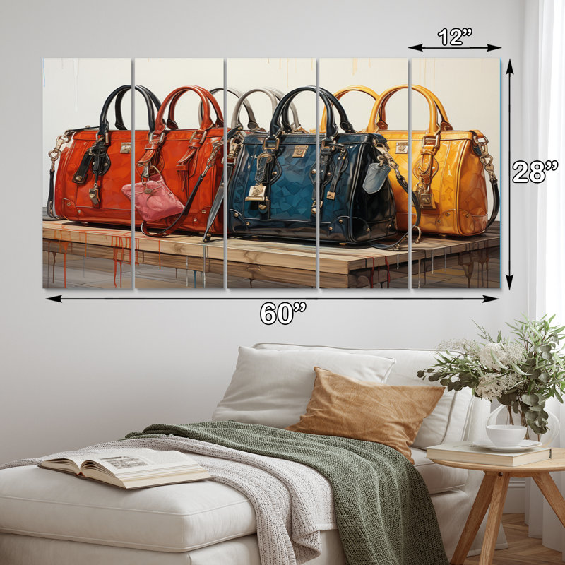 Minimalims Designer Bag Envy III - ensemble de reproductions d'art en métal