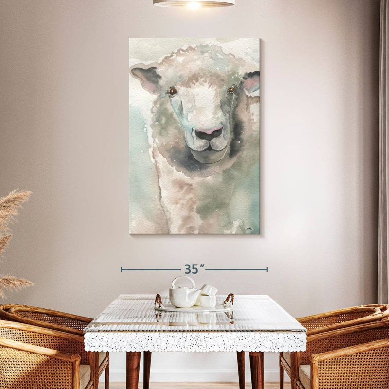 Brampt Muted Lamb, 48" H x 32" W