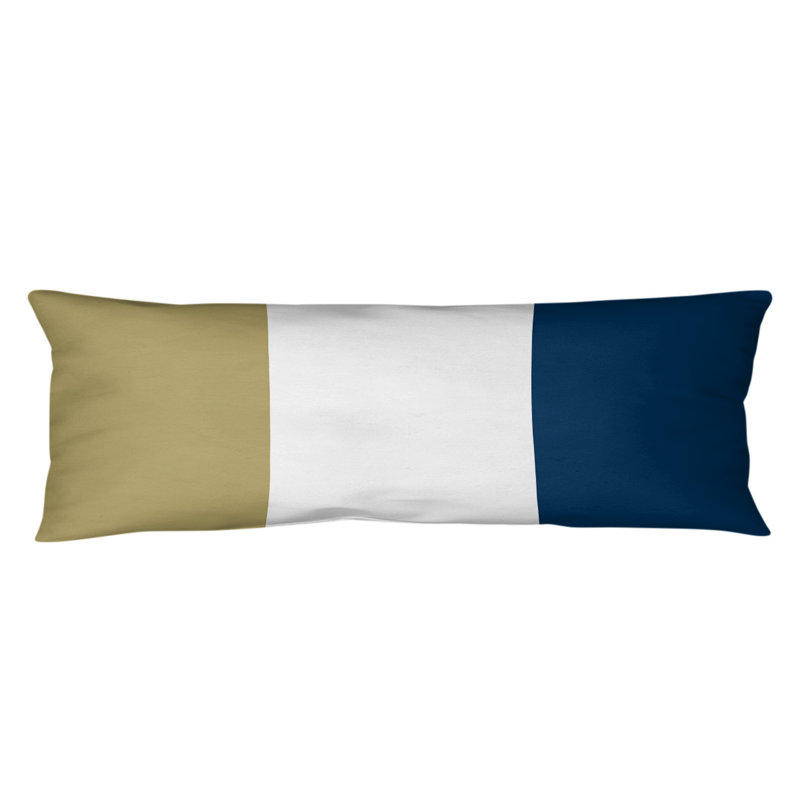 Oreiller de corps en polyester / polyester Arizona Football Stripes, Kentucky , Doré / Blanc