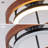 Pershing 1-Light Walnut Wood LED Semi-Flush Mount