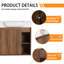 Meuble-lavabo simple 24 po avec comptoir en céramique 24 po-2026088707-2026088733