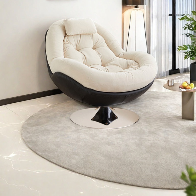 Anneken, Tissu noir / beige suède
