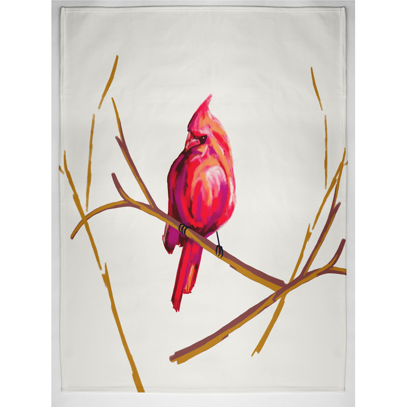 Cardinal Throw Blanket, 50" H x 60" W x 0.5" D