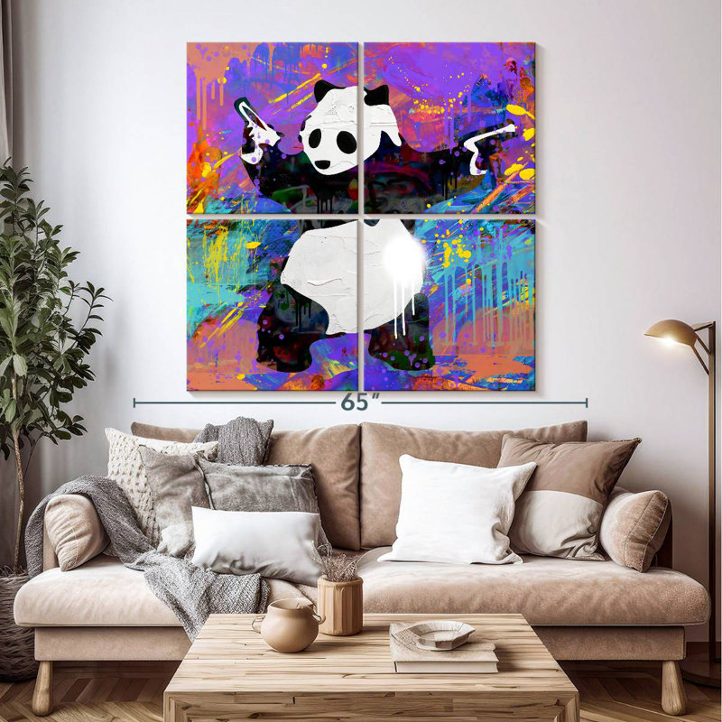 Brampt Pandamonium, 50'' H x 50'' W