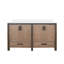 Meuble-lavabo double 60 po Rustwood X P 22 po D, avec plateau en marbre de culture-117970825