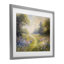 «Pink & Blue Flower Daydream», reproduction d'art sous verre encadrée par Petal Prints Design