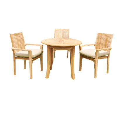 Lua Outdoor 3 - Piece Teak Bistro Set