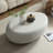 43.31" Matte Oval Rocks Coffee Table