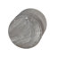 Jardinière d'intérieur avec soucoupe, motif à lignes blanches, ciment gris de 6 pouces