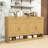 Farmhouse Sideboard with 3 Drawers, Adjustable Shelves and Open Storage-796955838