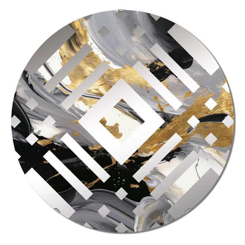 Jaycie - Miroir décoratif diamant, 23,6 po x 23,6 po
