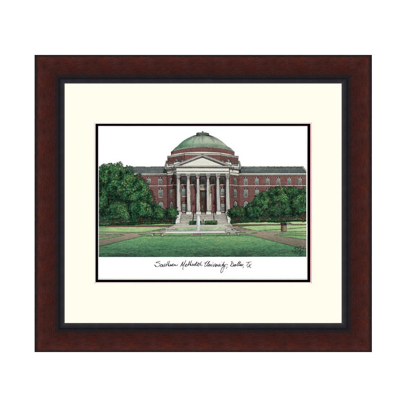 Cadre photo en alumnus de lithographie legacy ncaa methodist mustangs