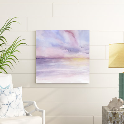 «Pale Sunset I», peinture sur toile