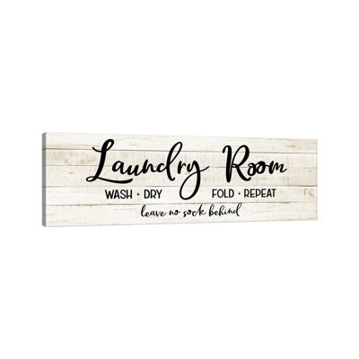 Leave No Sock Behind 1 Piece Panoramic Wall Art on Canvas