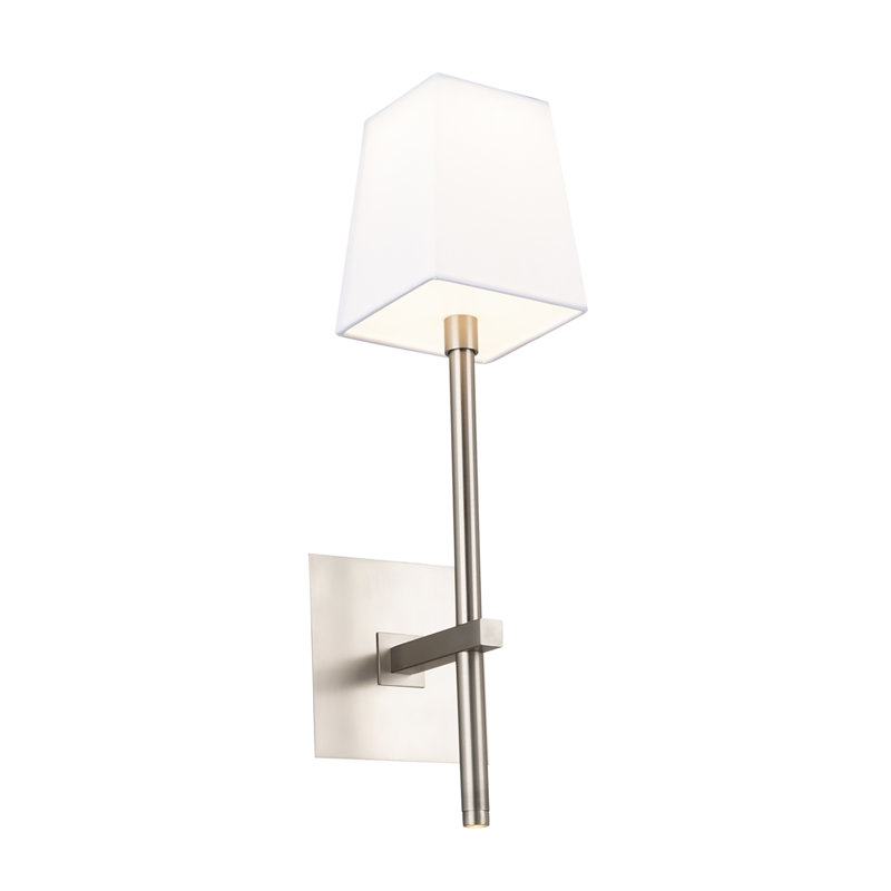 1 - Light LED Wallchiere, Brushed Nickel