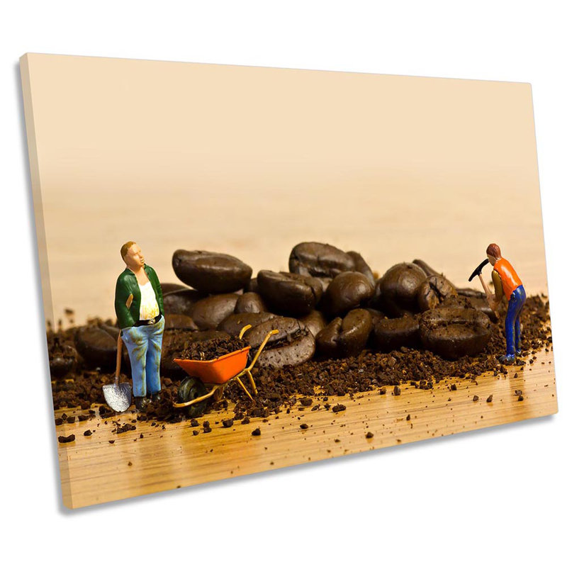 Coffee Kitchen Miners - Wrapped Canvas Print, 61cm H x 91.4cm W