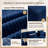 Boneless 93'' Modular Sectional Sofa, Cloud Sectional Couch With Deep Seat, Modern Modular L-shape Sofa Couch With Chaise,upholstered Couches For Living Room Bedroom,no Assembly-283745402-283745392