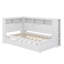 Lit de jour simple en bois avec tablettes, ports USB et lit gigogne escamotable-1624557244