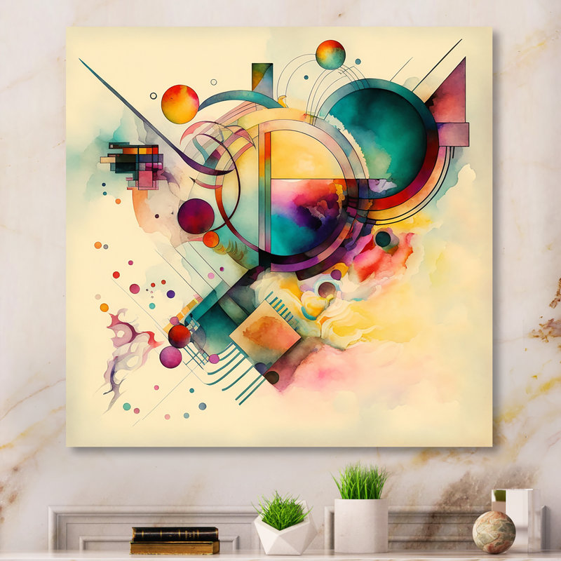 Denyell Modern Abstract Wall Decor on Metal, 29" H x 29" W x 1" D
