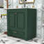 Meuble-lavabo moderne avec lavabo en céramique, tablette réglable et tiroir de rangement-636241906