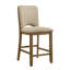 Ensemble de salle à manger 7 pièces, hauteur de comptoir, table extensible de 45 cm, plateau rectangulaire style planches, chaises rembourrées et capitonnées, mobilier de salon en bois-1906340571-1906340573