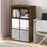 Organisateur de rangement cubique Furinno, 5 cubes, pin ambre