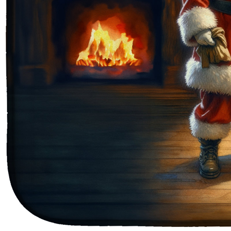 Tapis de séchage Boxer and Santa Claus