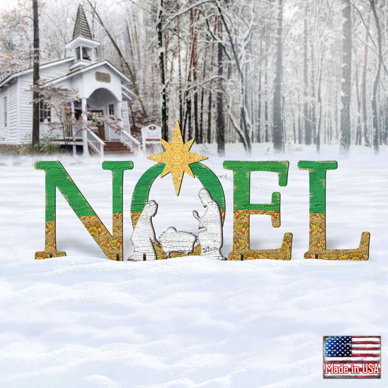 Noel Nativity Yard Lawn Art