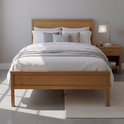 Structure de lit moderne en bois