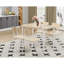 Ensemble de table de salle à manger 5 pièces avec 4 chaises, ensemble de table de cuisine et chaises de 43 po pour 4 personnes, table de salle à manger avec structure en métal et panneau de fibres à densité moyenne, pour un petit espace, facile à nettoyer-675938611