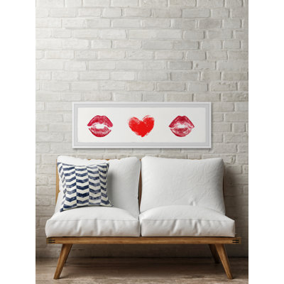 I Love Lipstick 1 Piece Single Picture Frame Painting