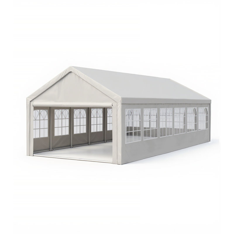 Tente de réception carport 20 'x 40' avec parois latérales et sacs de rangement
