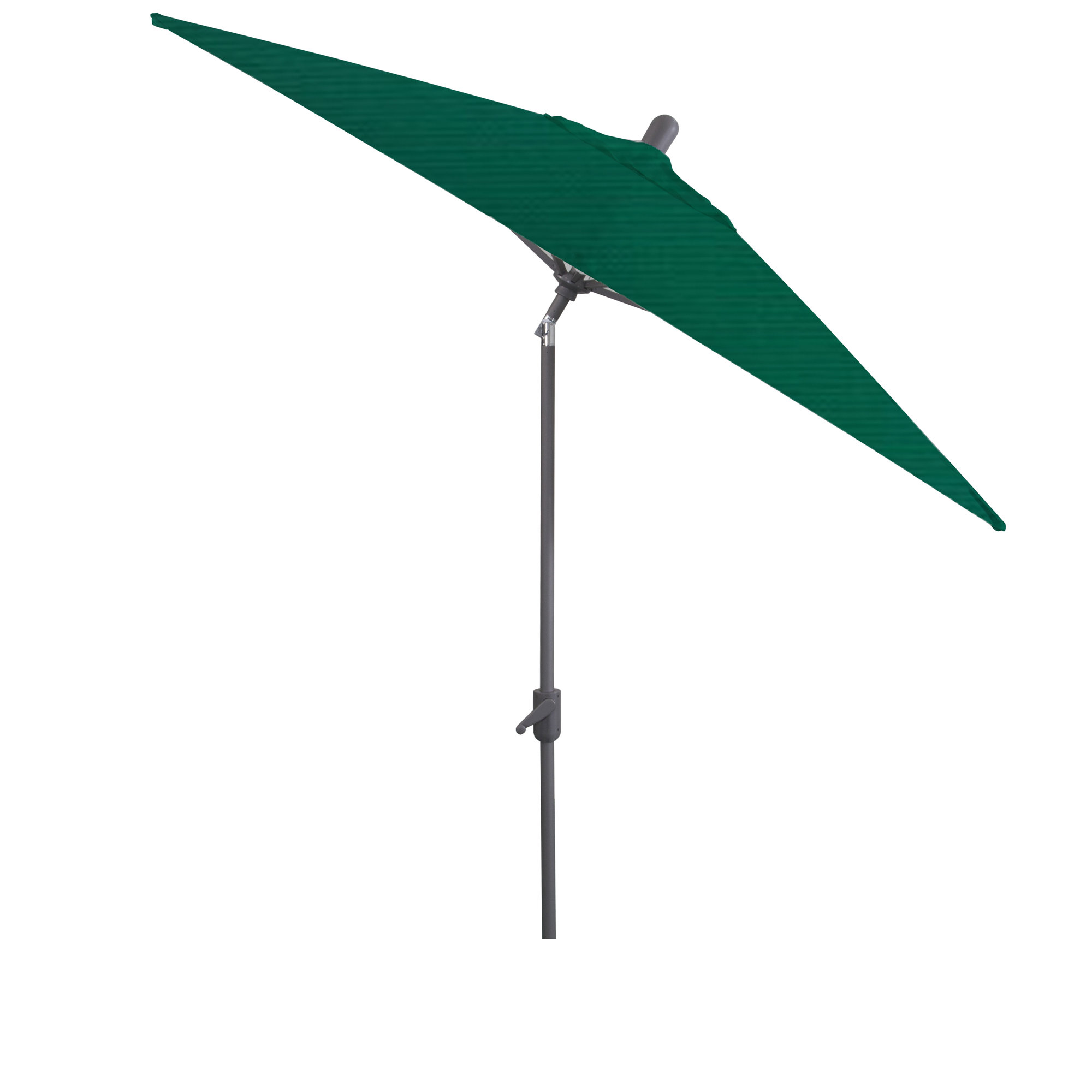 Olivier 116.7'' Outdoor Umbrella, Canvas Forest Green Sunbrella® Canvas, Starring Gray
