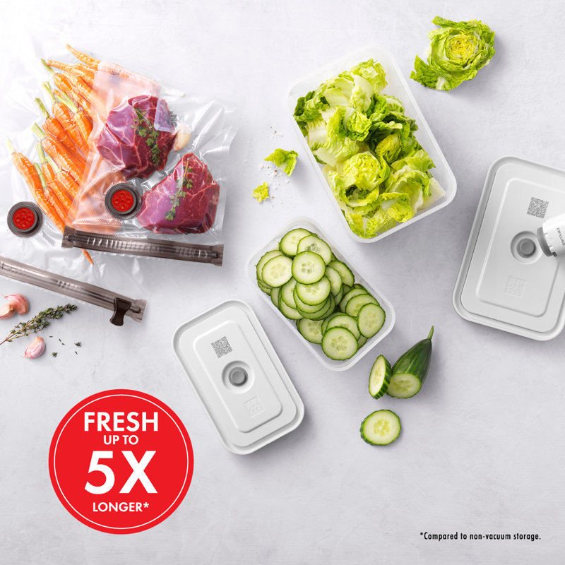 Zwilling J.A. Henckels Fresh & Save 7 Piece Vacuum Sealer Bag Set with Food Storage Containers