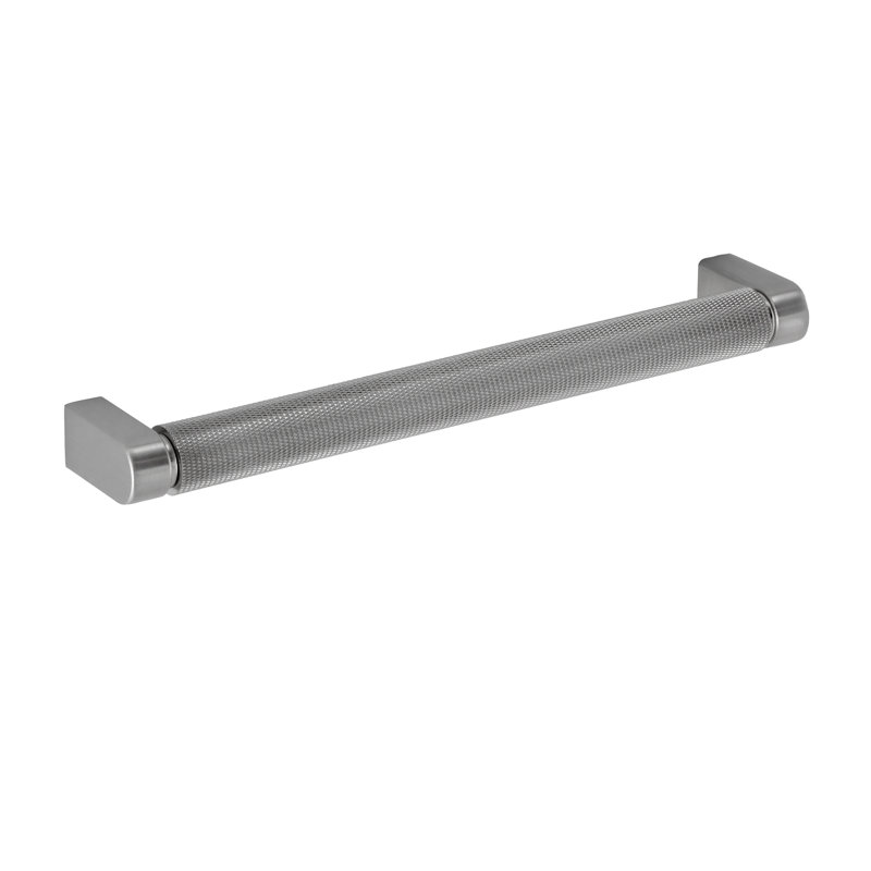Kent Knurled 7" Center to Center Satin Nickel Bar Drawer Pull Multipack, Satin Nickel, 7"