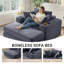 Fauteuil surdimensionné avec accoudoirs à compression de 52 po avec porte-gobelet et coussins-538817303