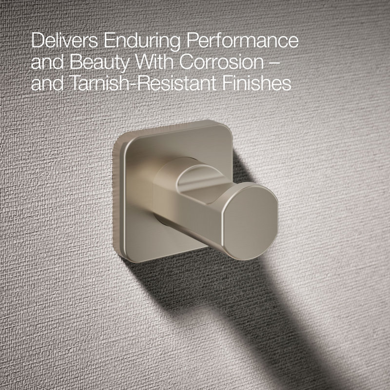 Parallel™ Robe Hook, Vibrant Brushed Nickel