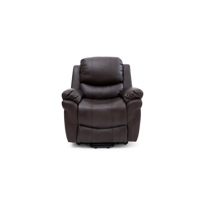97cm Wide Lift Assist Standard Recliner, Brown, Dual Motor Lift Assist