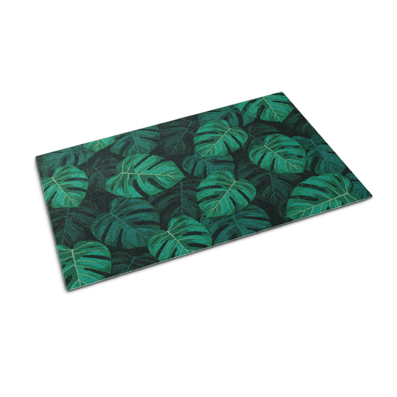 Non-Slip Floral Outdoor Doormat