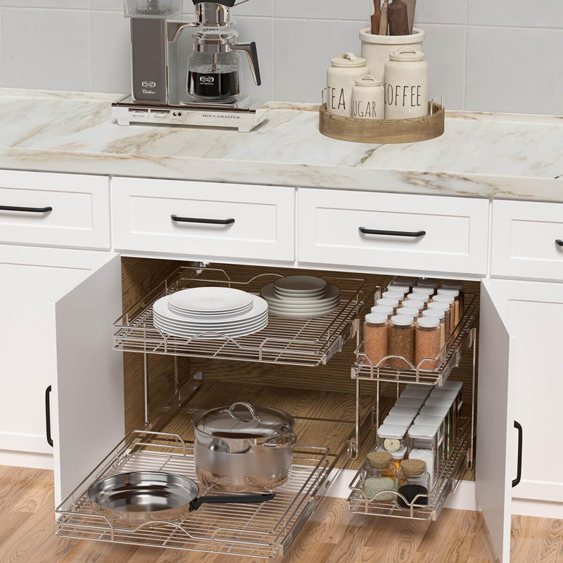 Second Floor Pull-Out Cabinet Storage Container