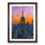 Empire State Building Sunset Framed Print-56852787-56852788