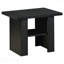 Ensemble de 3 tables basses en bois d'ingénierie en chêne noir