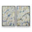 Ensemble de 2 abstrait fluides terreux bleus-379351441-379351442