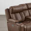 Canapé inclinable électrique de 74,4 po Alburtis avec console, trois moteurs, appui-tête électrique, lombaire électrique et super zéro gravité-129877920