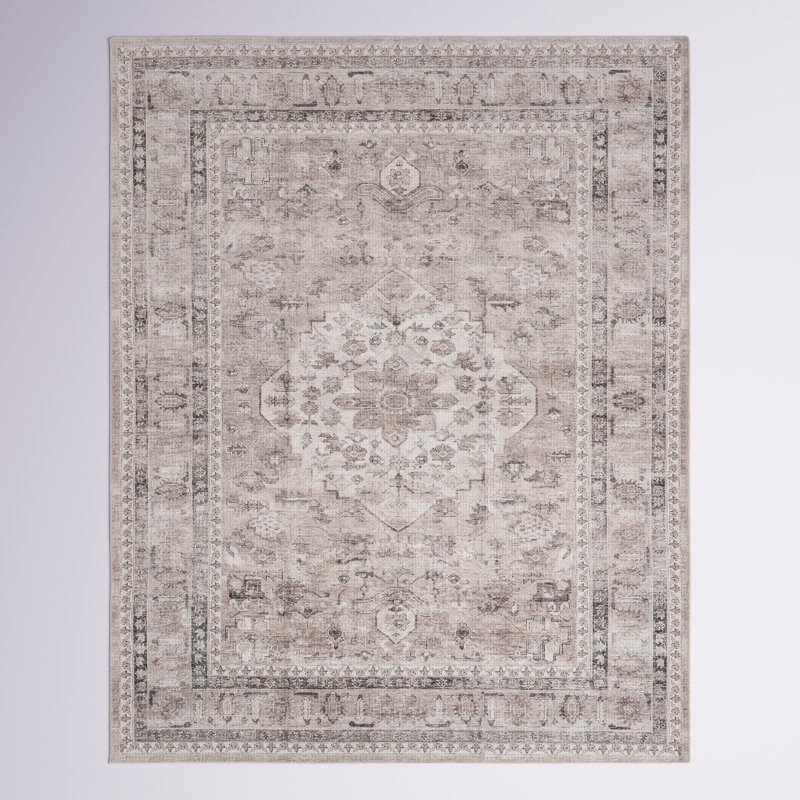 Tapis lavable résistant aux taches Davi, Rectangle 8 pi x 10 pi