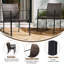 Fauteuil de patio empilable Lakeyshia